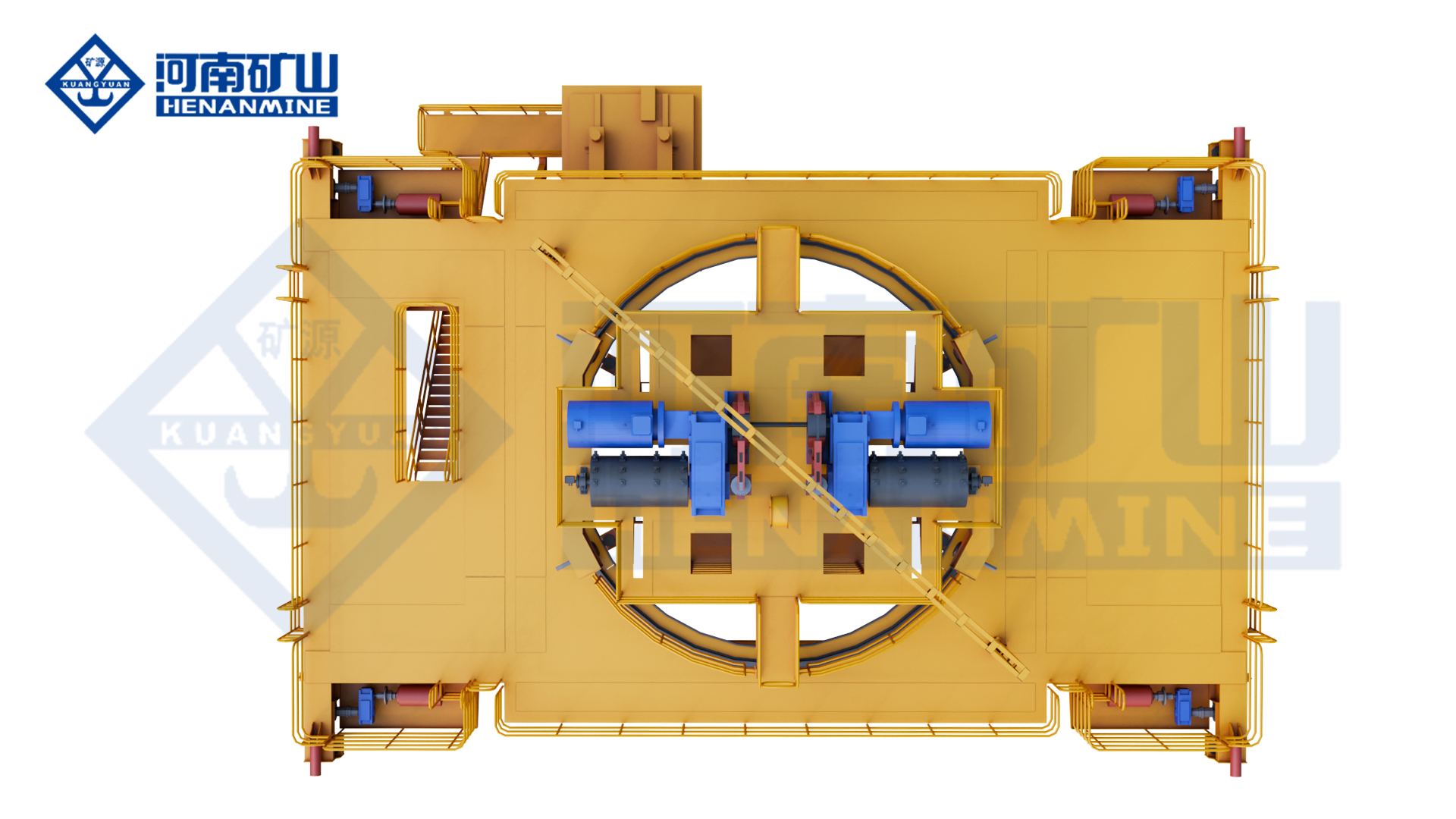 上旋转电磁挂梁桥式起重机2