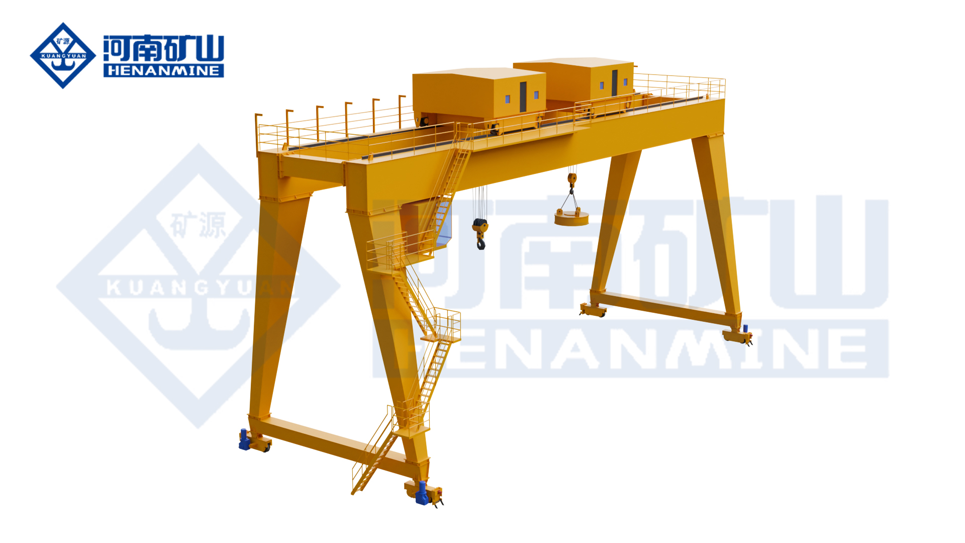 双小车电磁吊钩两用门式起重机3